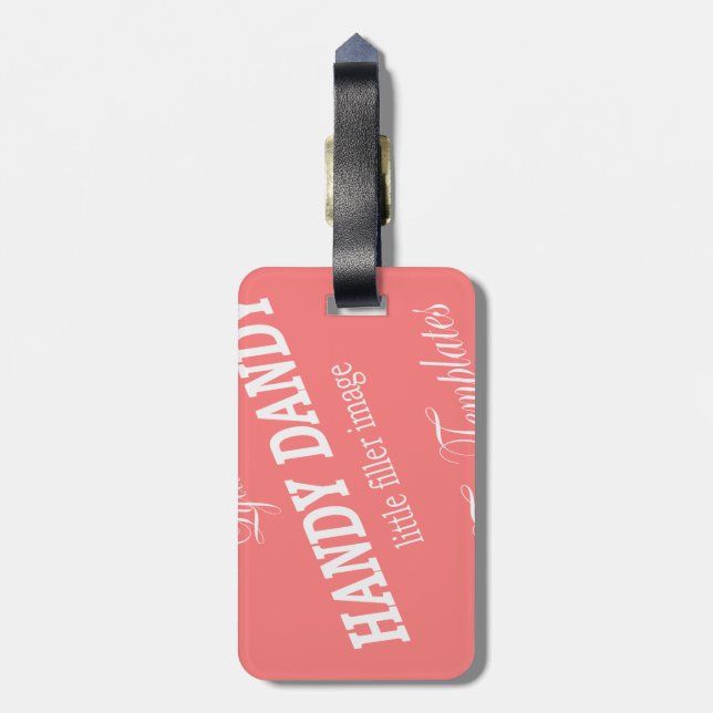template Luggage Tag - Keep (Back Vertical)