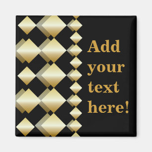 Template Magnet - Customise Gold Black