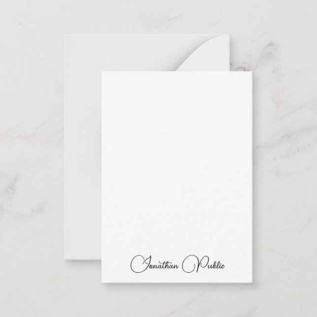 Template Modern Custom Handwritten Script Name (Front)