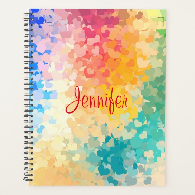 Template Modern Elegant Colourful Handwritten Planner (Front)