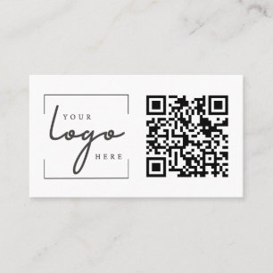 Template Modern QR Code Business Logo Simple Card