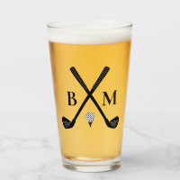 Template Monogram Initial Golf Club Dad Beer