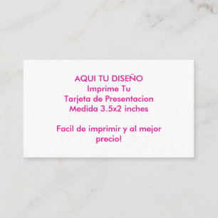 Template para Tarjetas de Presentacion Your design Business Card