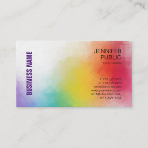 Template Personalised Elegant Colourful Modern Business Card