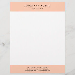 Template Personalised Elegant Modern Trendy Simple Custom Letterhead