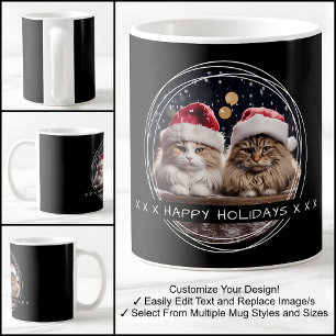 Template Photo Message Keepsake Holidays Black C00 Coffee Mug