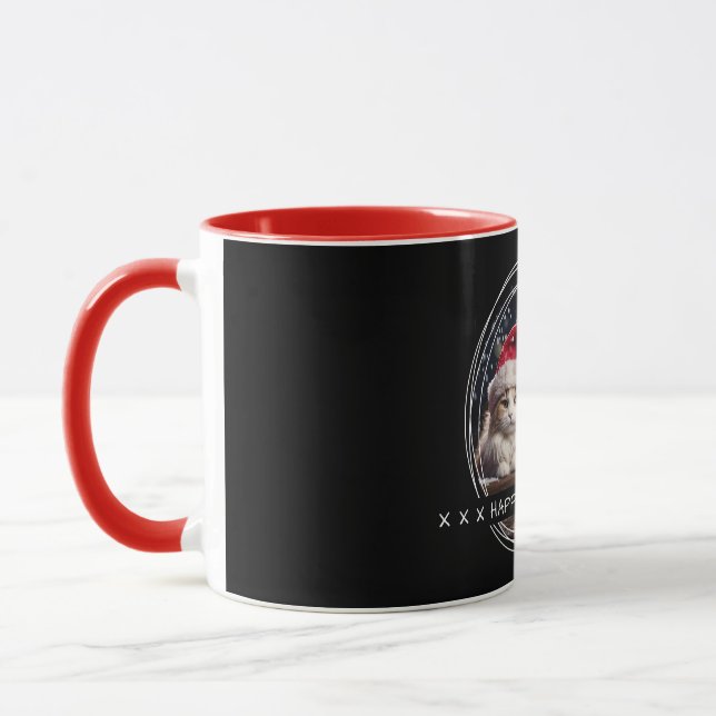 Template Photo Message Keepsake Holidays Black C00 Mug (Left)