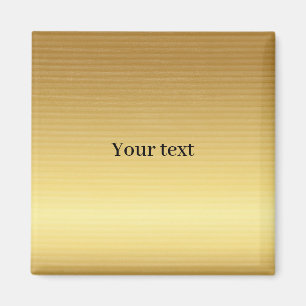 Template, plain gold background magnet