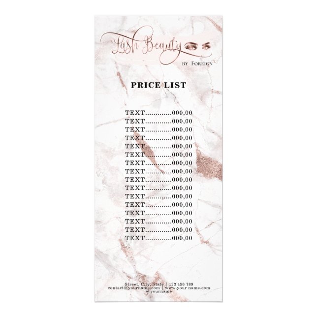 TEMPLATE RACK CARD (Front)