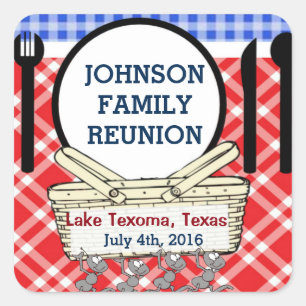 Template Sqr Stickr - R,W Blue Square Sticker