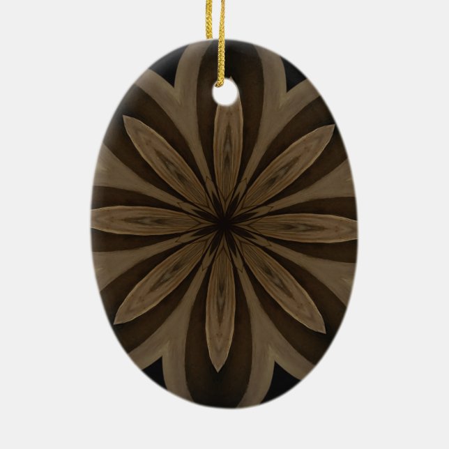 Template Square Ceramic Ornament (Back)