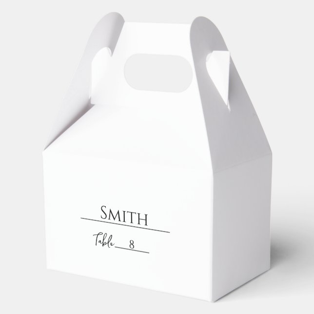 Template Table Placeholder Card Favour Box (Front)