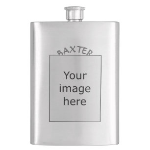 Template - Tartan Crest Hip Flask