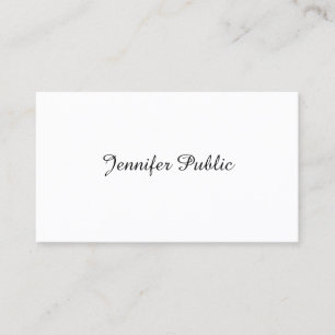 Template Trendy Hand Script Minimalist Modern Cool Business Card