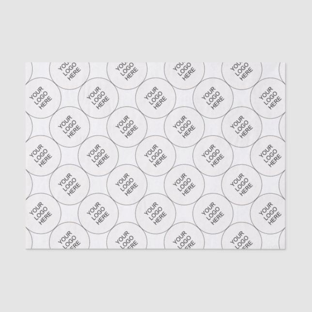 Template Upload Business Logo Here Promotional Tissue Paper (Front)