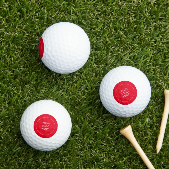 Template Upload Your Business Company Logo Here Golf Balls (Insitu Grass)