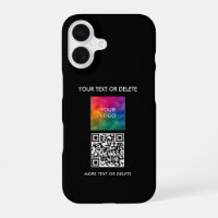 Template Upload Your Own Business Logo QR Code to