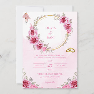 TEMPLATE WEDDING INVITATIONS ONLINE with border