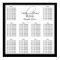 Template Wedding Seating Chart Monogram Names