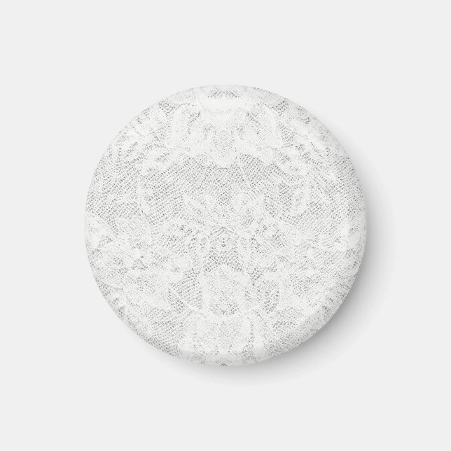 Template - White Lace Background Magnet (Front)