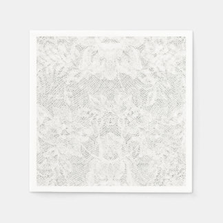 Template - White Lace Background Napkin