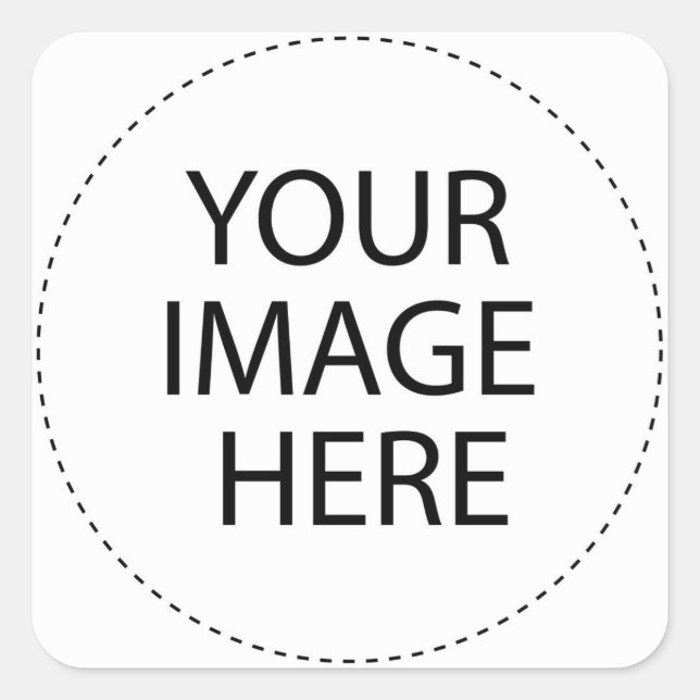 Templates Coffee Square Sticker (Front)