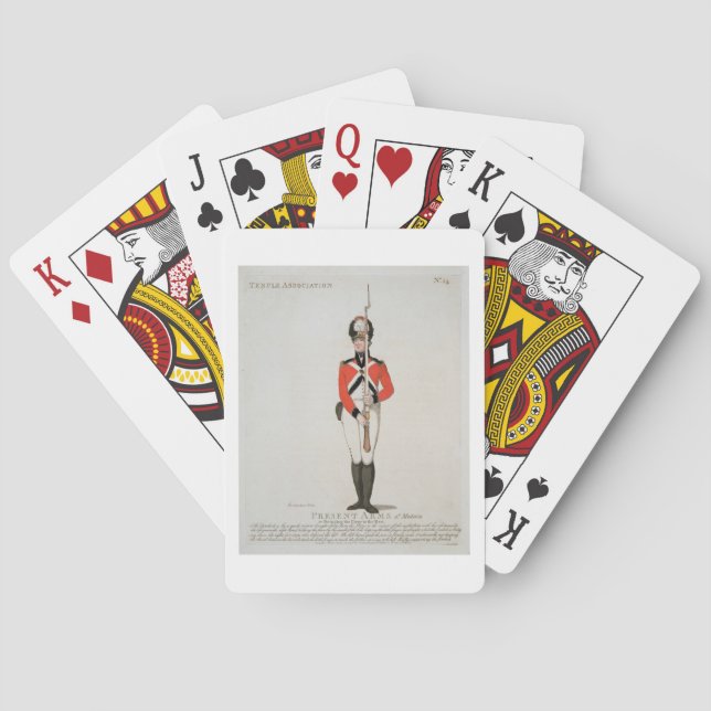 Temple Association Volunteer, plate 14 from 'Loyal Playing Cards (Back)