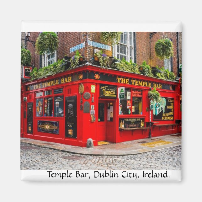 Temple Bar, Dublin City, Ireland Magnet (Front)