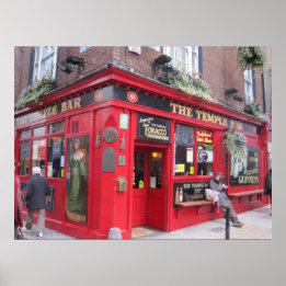 "Temple Bar" -- Dublin, Ireland Poster