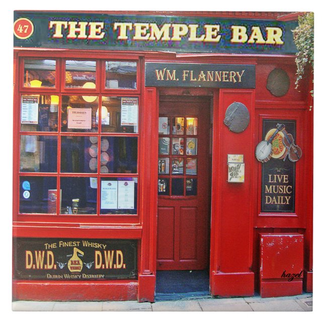 Temple Bar Dublin, Temple Bar Ceramic Tile (Front)