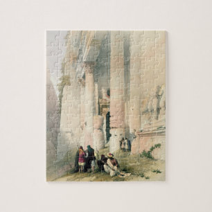 Temple called El Khasne, Petra, March 7th 1839, pl Jigsaw Puzzle