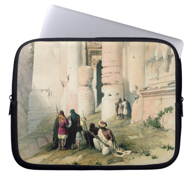 Temple called El Khasne, Petra, March 7th 1839, pl Laptop Sleeve (Front)