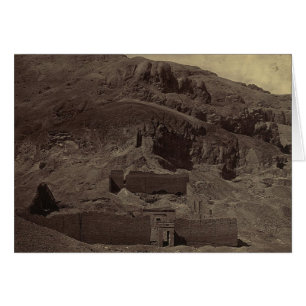 Temple carved into mountainside, Egypt circa 1856