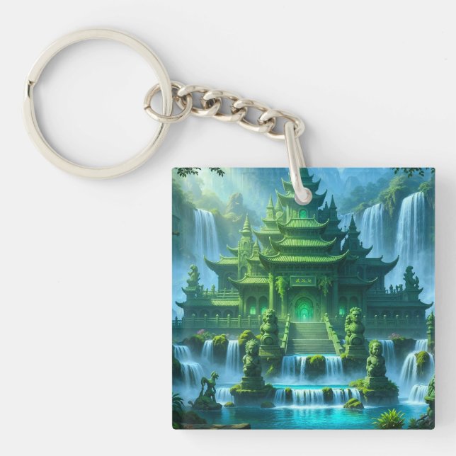 Temple Castle of the Secret Jade Throne Key Ring (Front)
