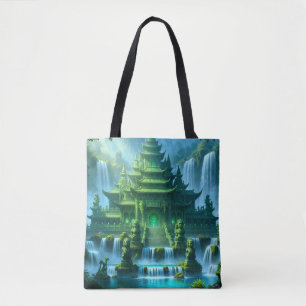 Temple Castle of the Secret Jade Throne Tote Bag