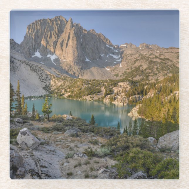 Temple Crag and Second Lake Glass Coaster (Front)