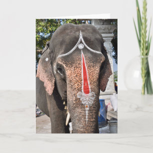 Temple Elephant Card