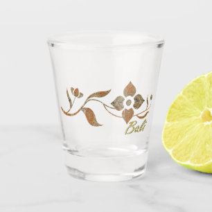 Temple Flowers Shot Glass