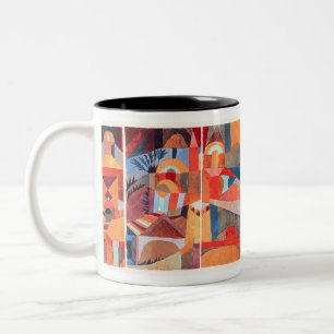 Temple Gardens (1920) by Paul Klee Two-Tone Coffee Mug