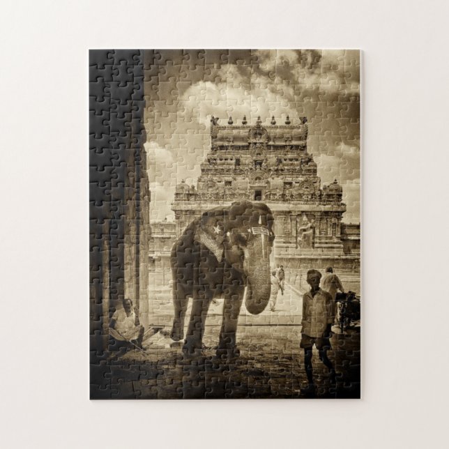 Temple Greetings Jigsaw Puzzle (Vertical)