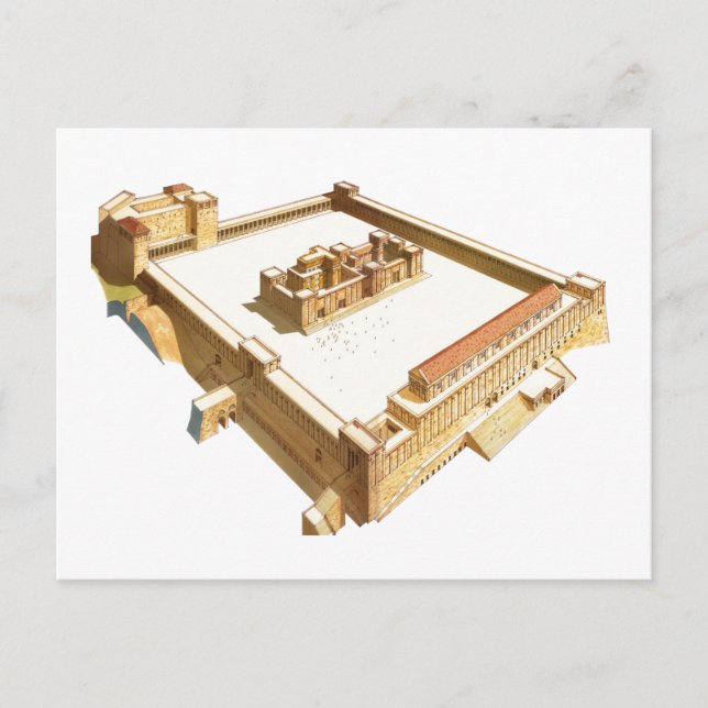 Temple in Jerusalem. Herod's Temple Postcard (Front)