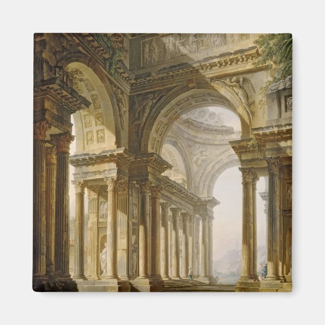 Temple in Ruins Magnet (Front)