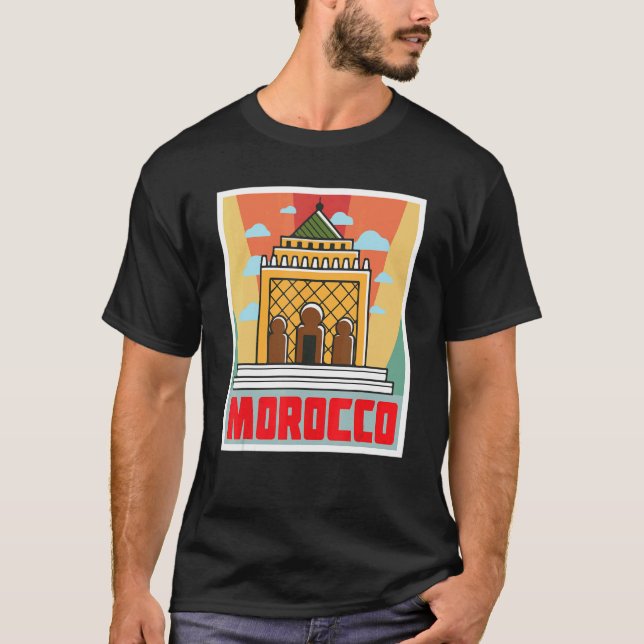 Temple Morocco African Souvenir Moroccans Gibralta T-Shirt (Front)