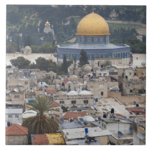 Temple Mount and Dome of the Rock Ceramic Tile