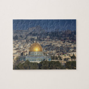 Temple Mount and Dome of the Rock, dawn Jigsaw Puzzle