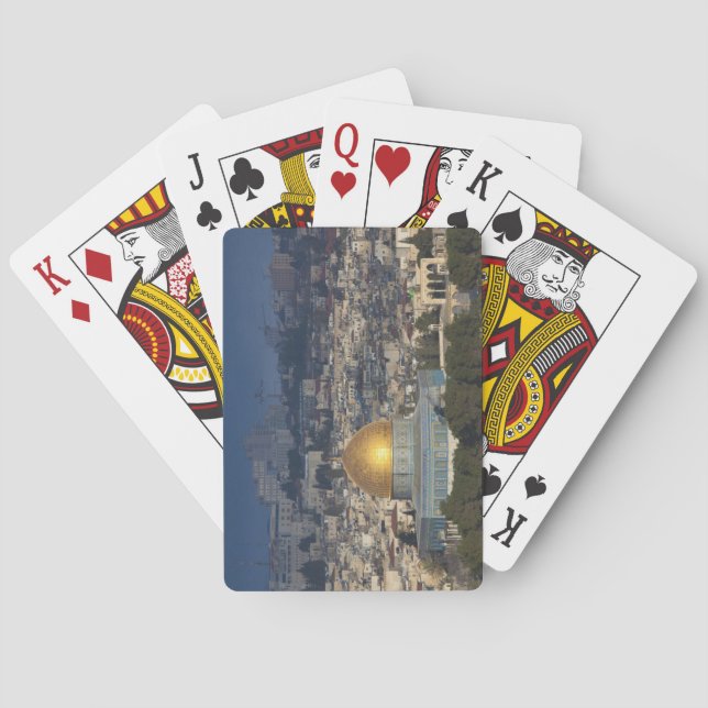 Temple Mount and Dome of the Rock, dawn Playing Cards (Back)