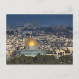 Temple Mount and Dome of the Rock, dawn Postcard