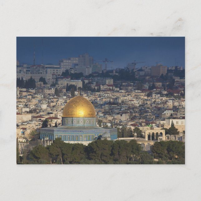 Temple Mount and Dome of the Rock, dawn Postcard (Front)