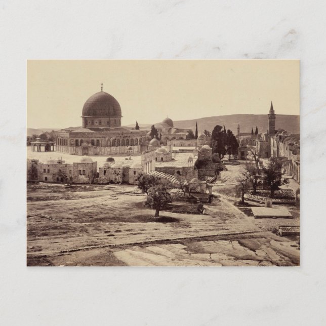 Temple Mount and Dome of the Rock in Jerusalem Postcard (Front)