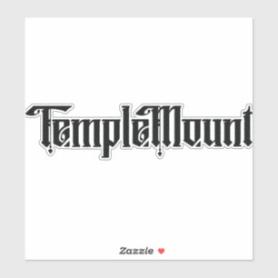 Temple Mount Custom-Cut Vinyl Sticker